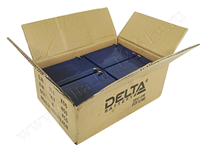 Открытая коробка с аккумуляторами Delta HR 12-51W